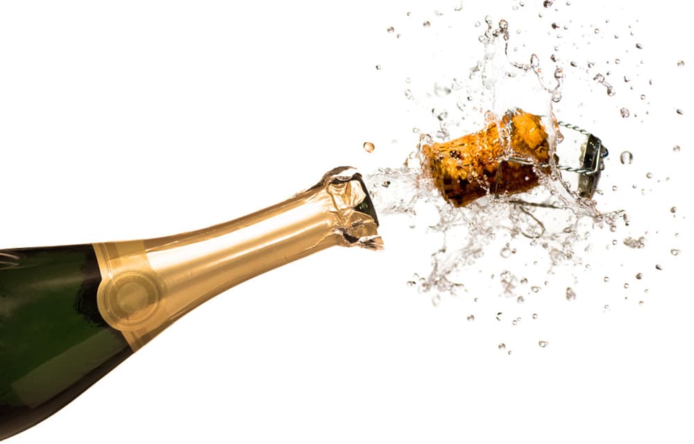 Be Careful When Popping Those Champagne Corks